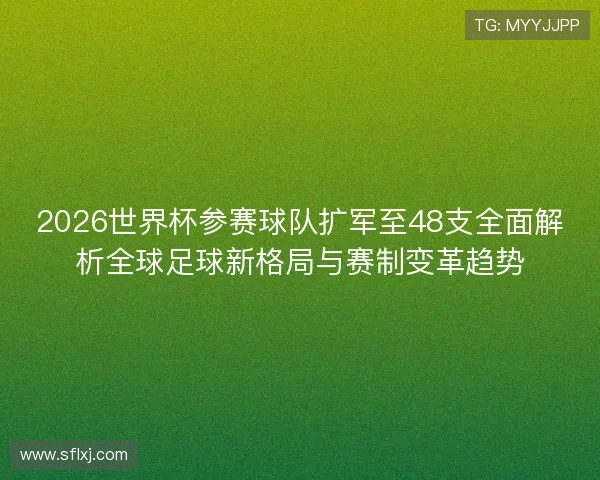 2026世界杯参赛球队扩军至48支全面解析全球足球新格局与赛制变革趋势